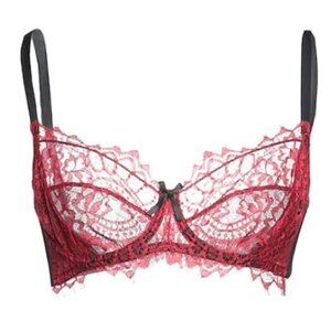 CHRISTIE'S Burgundy Lace Bra Size: 40C NEW